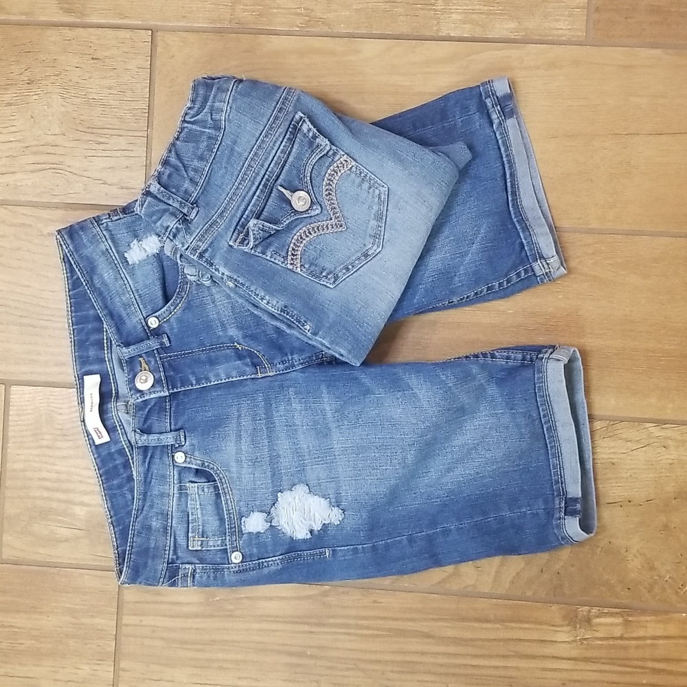 Levi's Bermuda Jean Shorts Bundle of 2 Girls Size 10